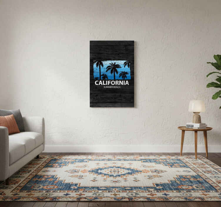 City poster california summer beach art - TenStickers