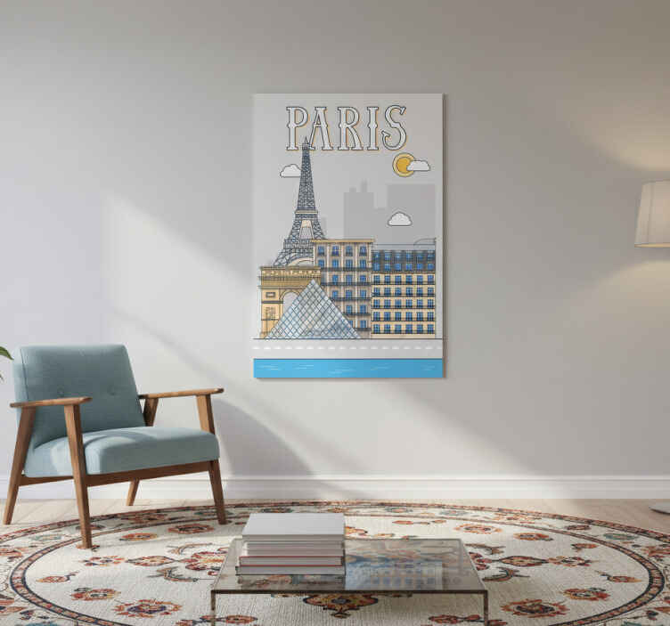 Paris city poster - TenStickers