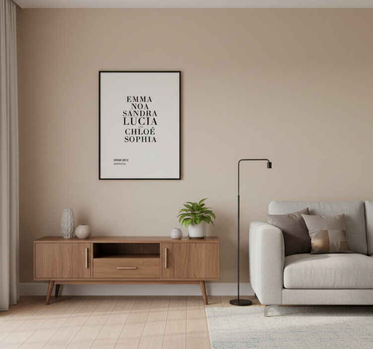 Customisable poster for friendship group typography - TenStickers