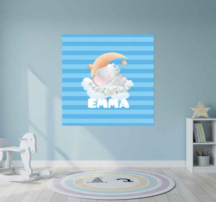 Personalisierte poster elefantenträume - TenStickers