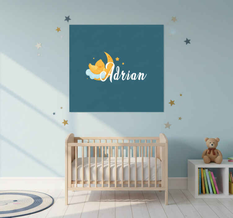 Poster para personalizar lua da pintinha dormindo - TenStickers