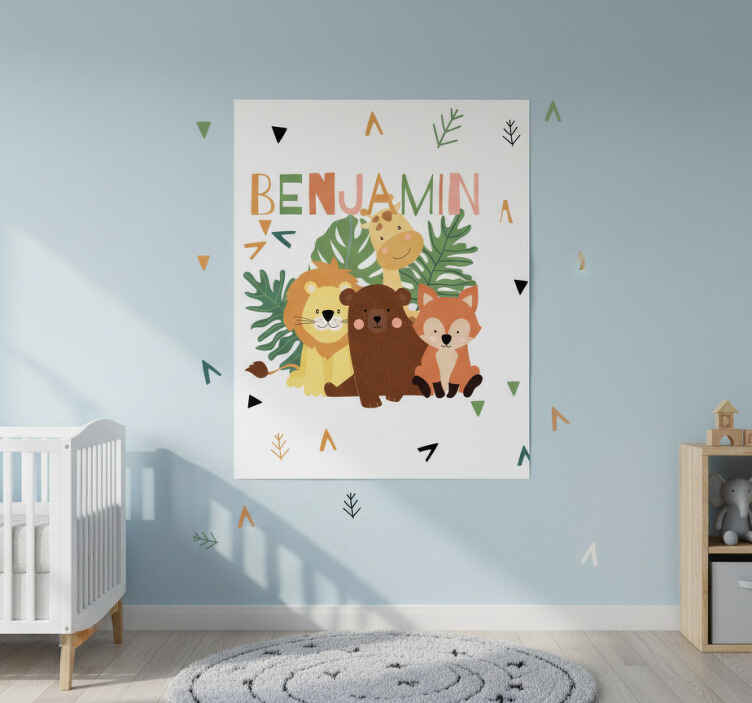 Personalisierte poster tierfreunde versammlung - TenStickers