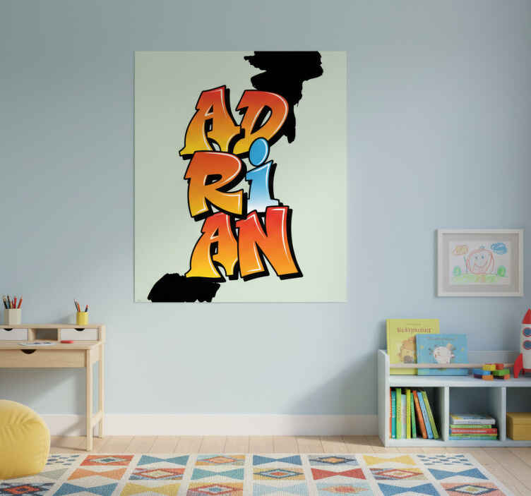 Personalisierte poster mit buntem namenskunstwerk - TenStickers