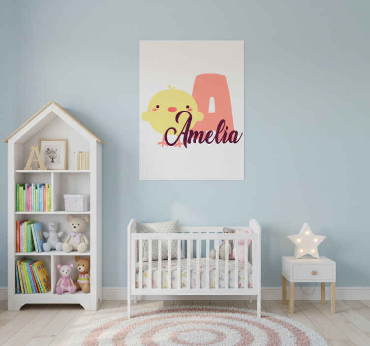 Personalisierte poster mit niedlichem küken-design - TenStickers