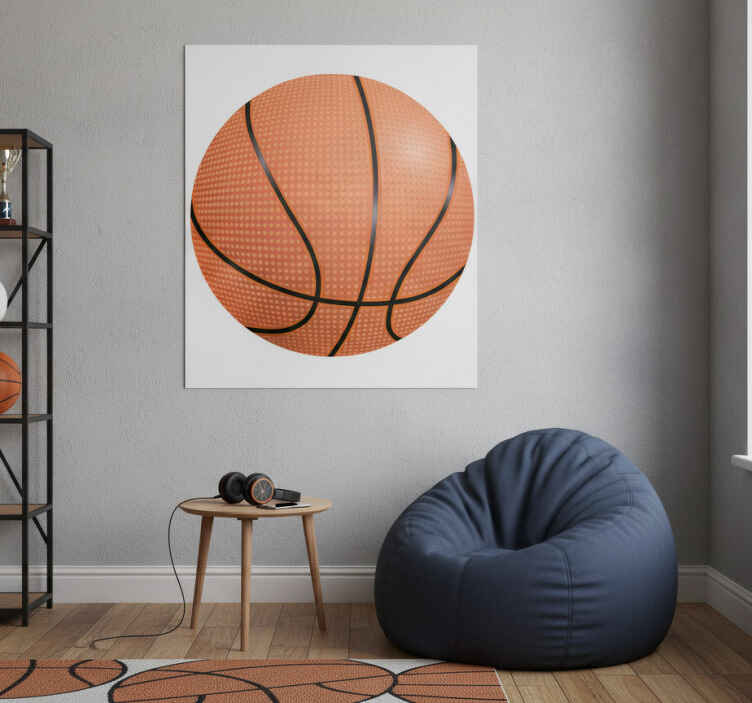 Poster basket tapete vinílico de basquete - TenStickers