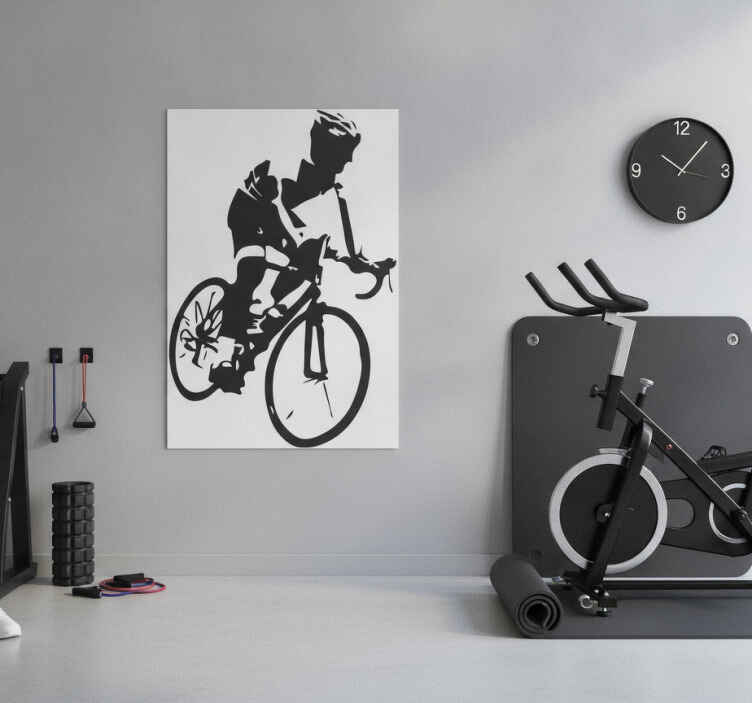 Poster ciclismo vinil ciclista mountain bike - TenStickers