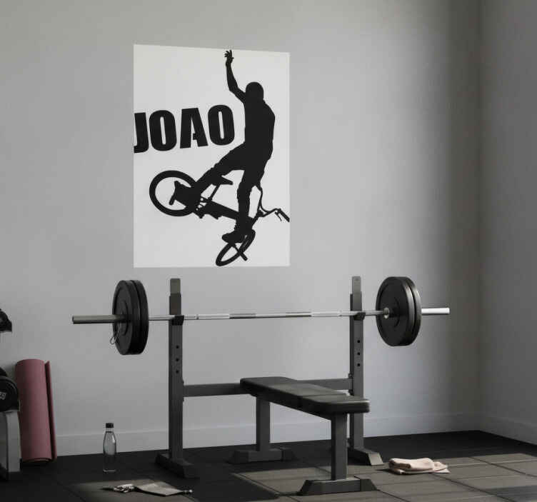 Poster ciclismo bxm com nome - TenStickers