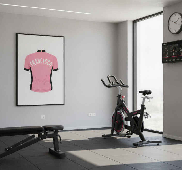 Poster ciclismo "camisa rosa" - TenStickers