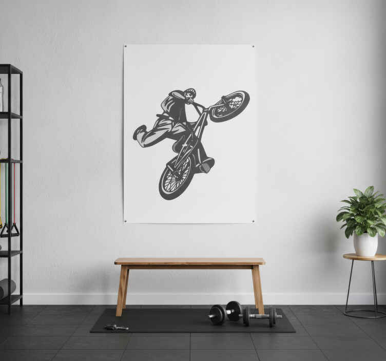 Poster ciclismo adesivo para quarto juvenil bicicross - TenStickers