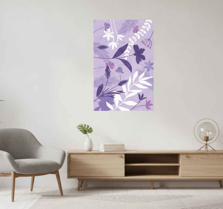 Poster piante fiori viola - TenStickers
