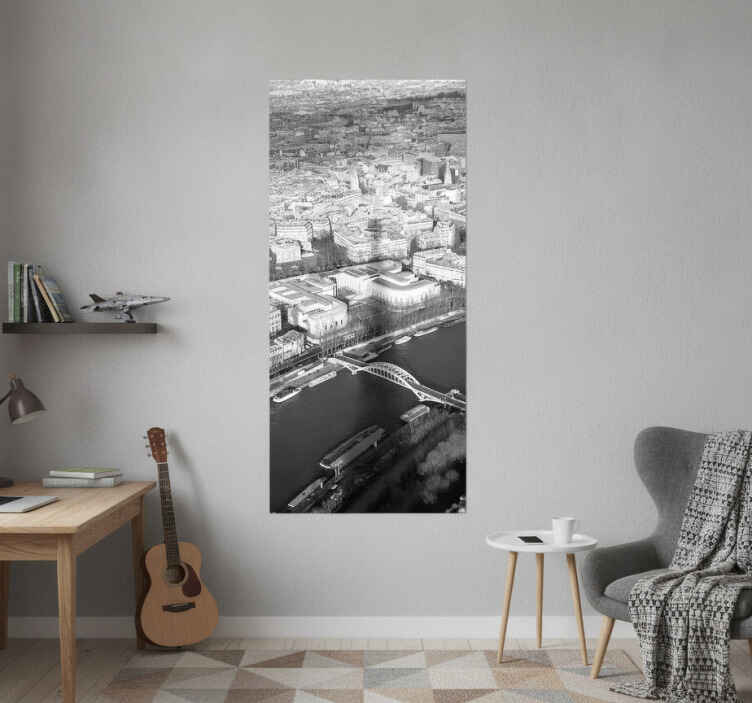 Poster paisajes vinilo nevera sombra torre eiffel - TenVinilo