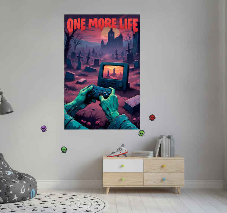 Gaming poster ein weiteres leben - TenStickers