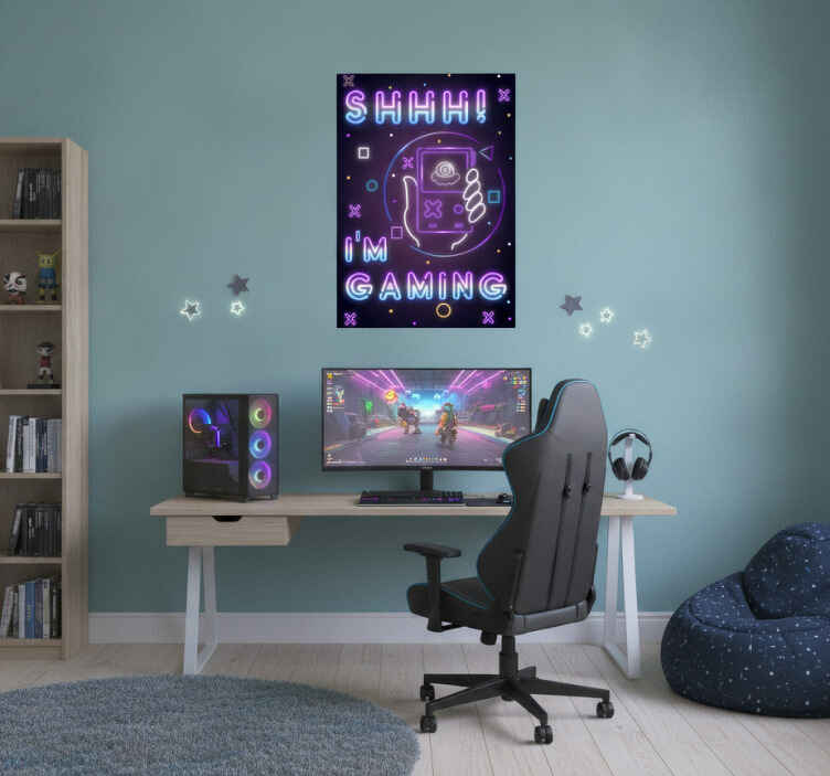 Gaming poster ich bin am zocken - TenStickers