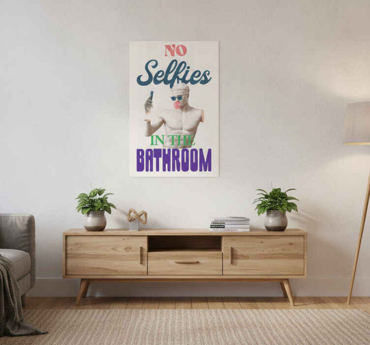 Poster text ingen selfies - Tenstickers