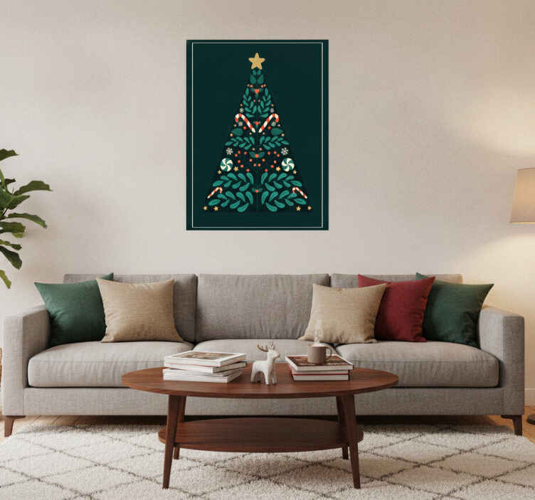 Poster natal Árvore de natal - TenStickers
