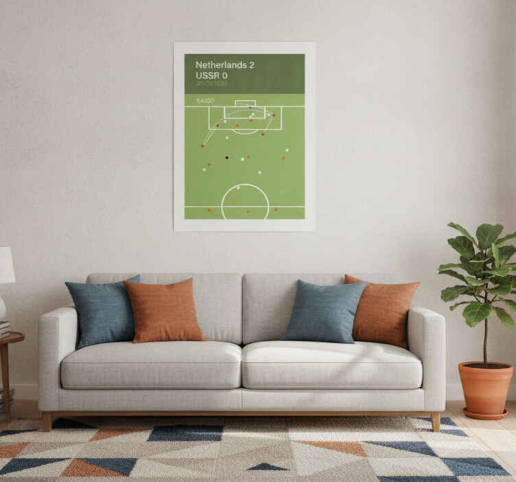 Football poster 1988 goal - TenStickers