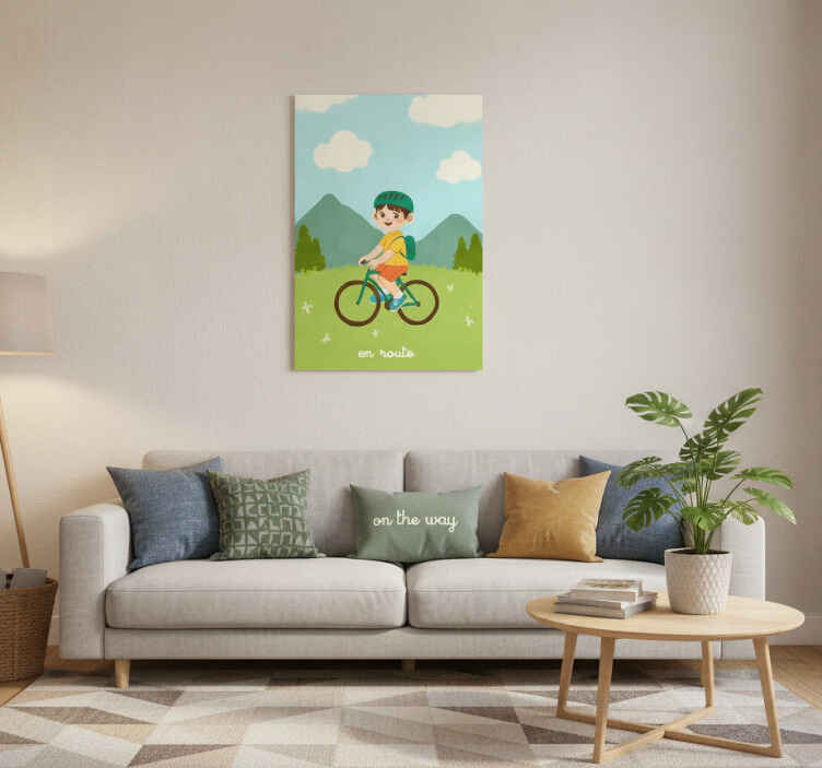 Manifesto ciclismo in viaggio - TenStickers