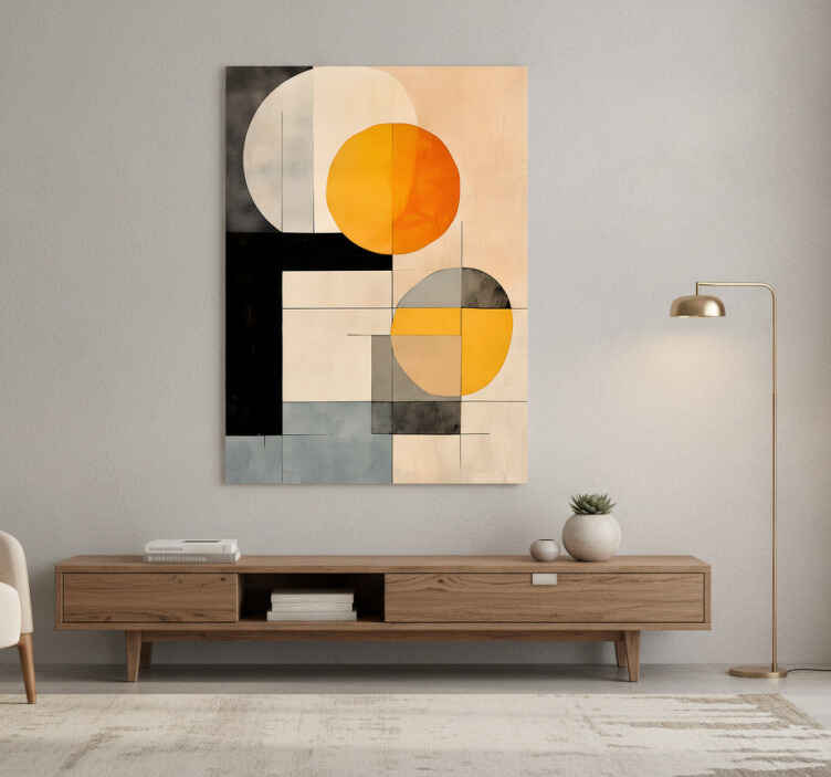 Art poster of geometric shapes - TenStickers