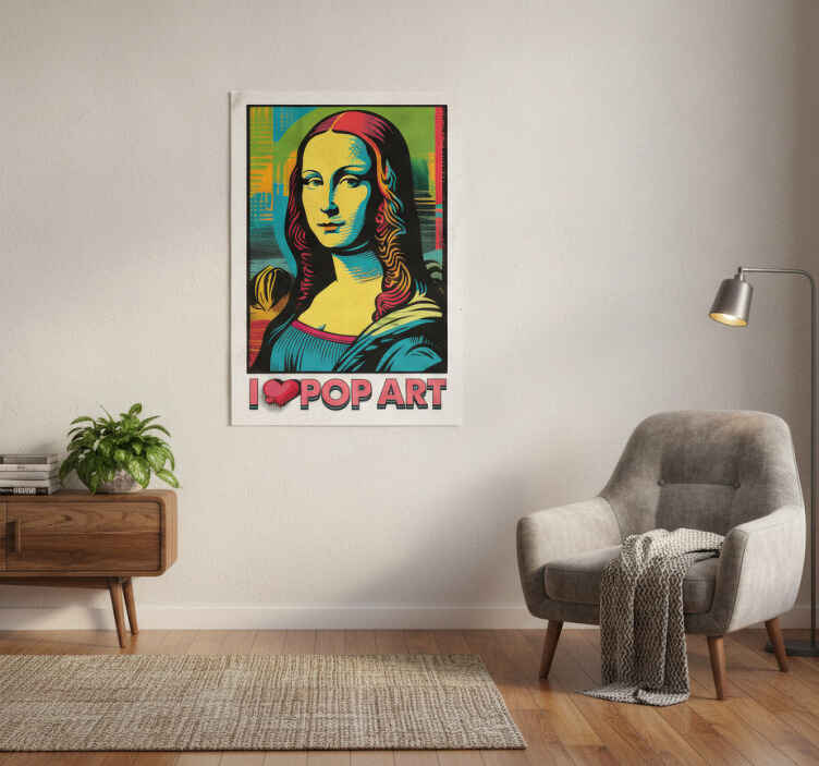 Colorful gioconda art poster - TenStickers