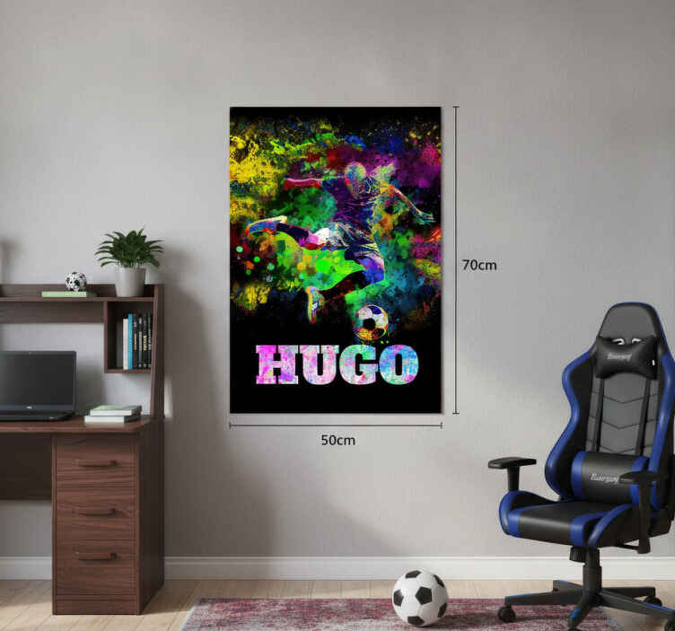 Colorful design football poster - TenStickers