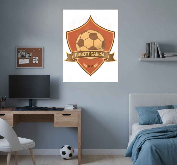 Football poster custom champion sticker - TenStickers