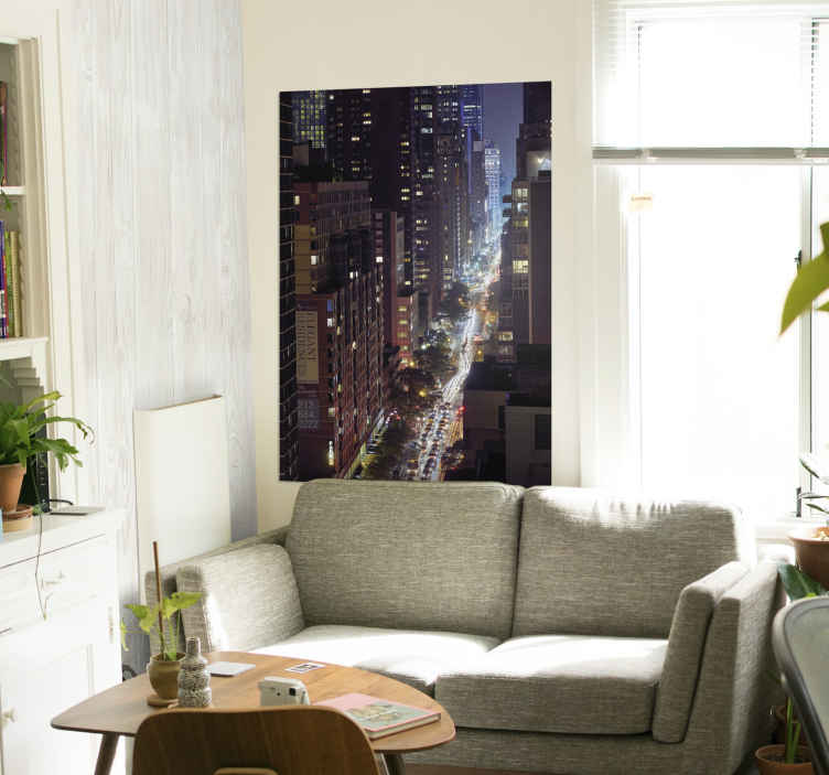 Cartel de edificios de la ciudad de nueva york - TenVinilo