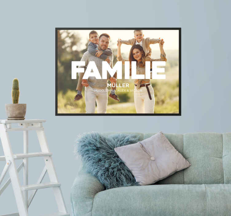 Poster personnalisieren das Familienfoto - TenStickers