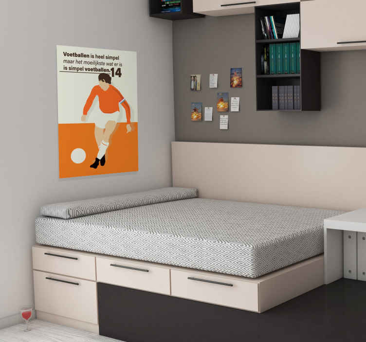 Poster nederlandse voetballer - TenStickers