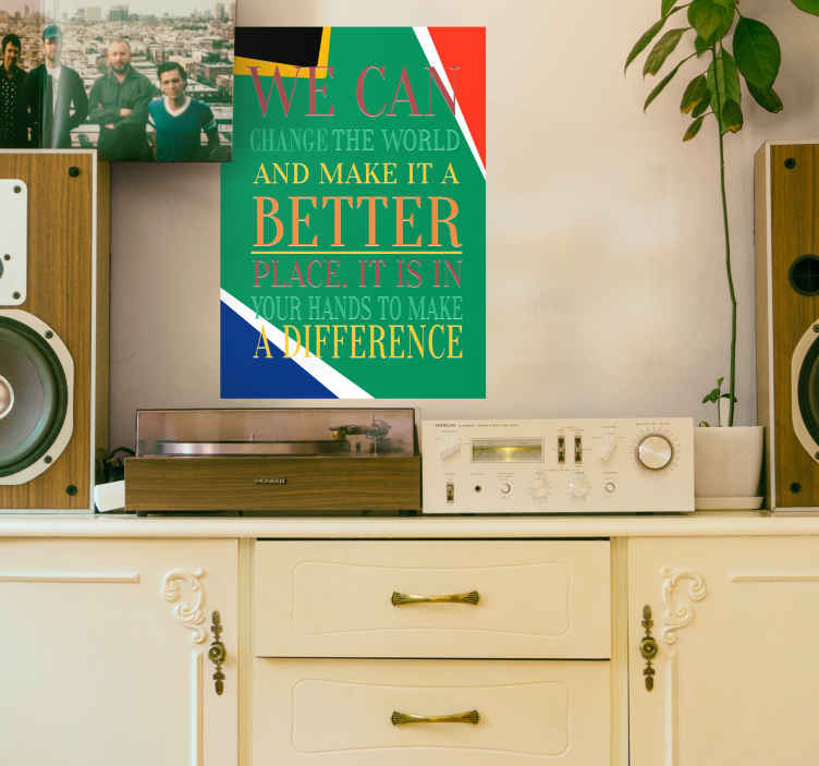 Poster Nelson Mandela quote - TenStickers