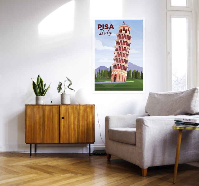 Italy Pisa poster - TenStickers