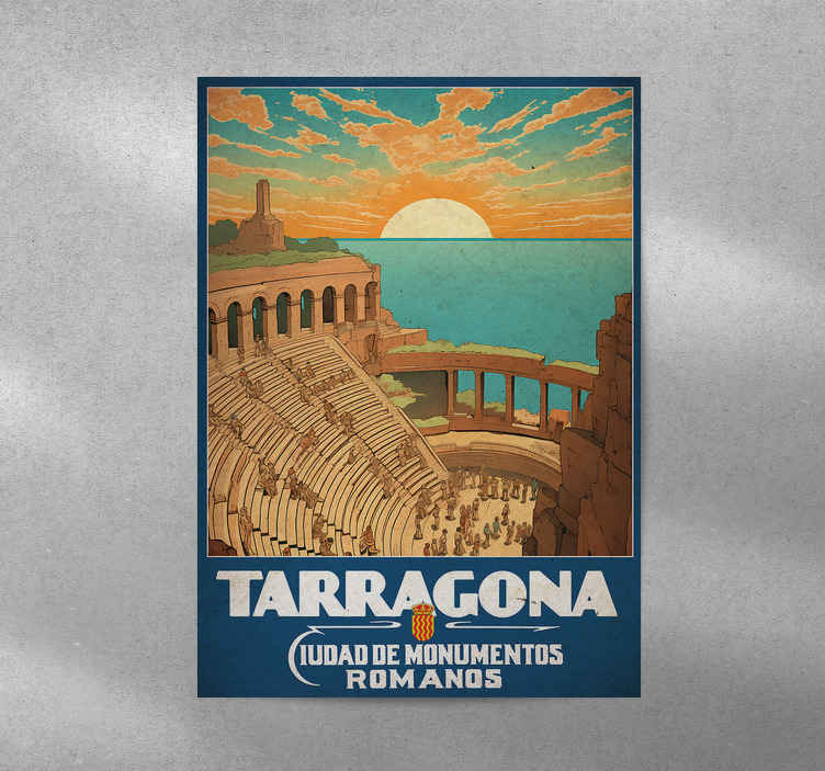 Poster tarragona ciudad romana - TenVinilo