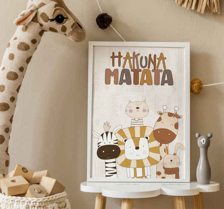 Poster Kinderzimmer hakuna matata - TenStickers