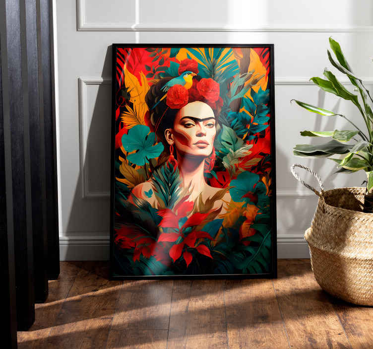 Mexican style self portrait wall art poster - TenStickers