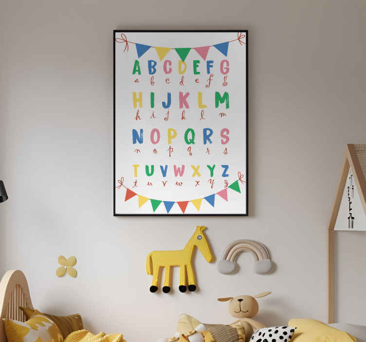 Alphabet Letter Styles Nursery Wall Poster - TenStickers