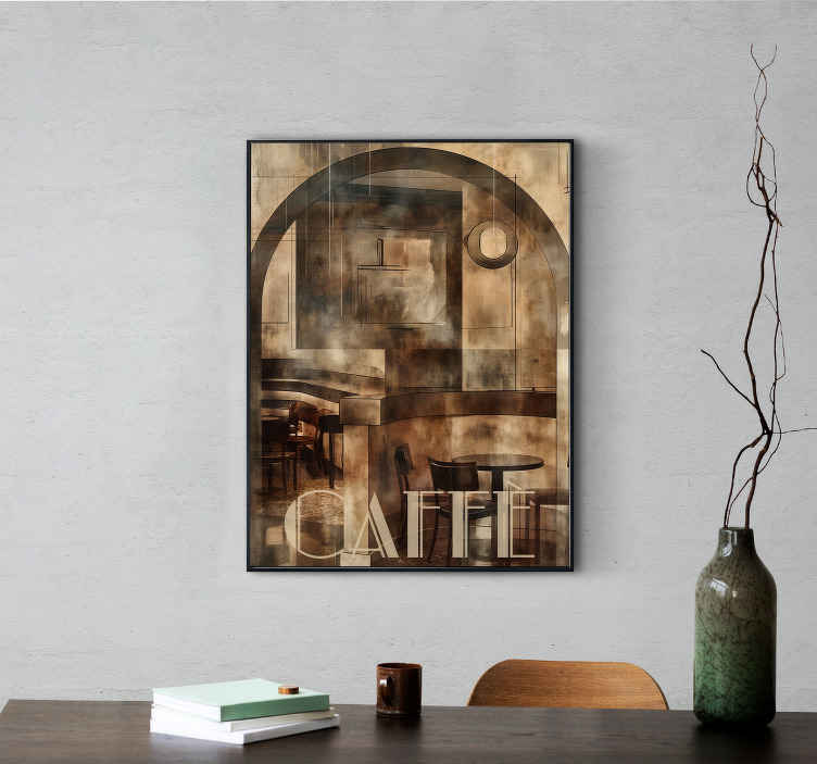 Art déco poster coffee - TenStickers