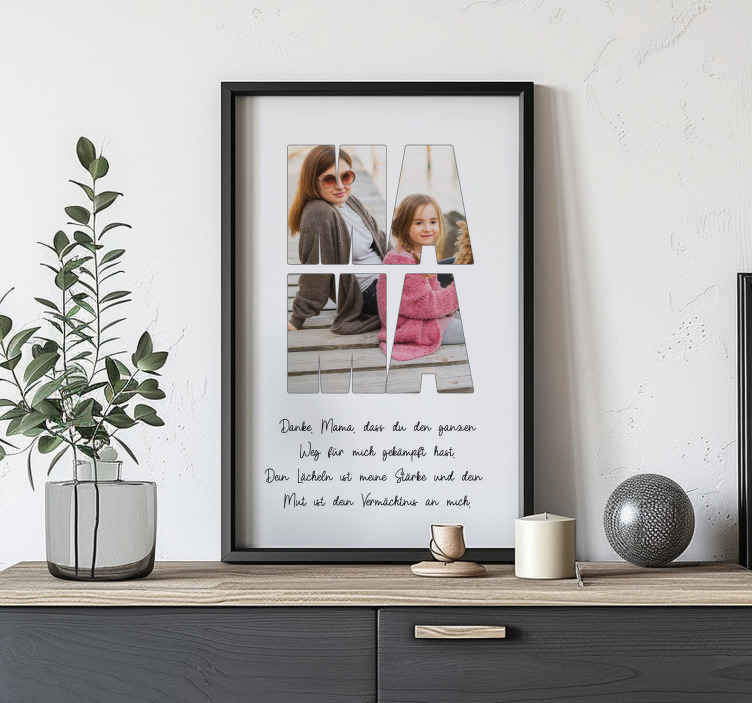 Poster sonstige Events danke dir mama - TenStickers