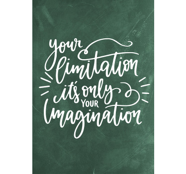 Poster de frases citação de imaginação - TenStickers