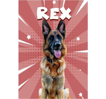 Poster sonstige Tiere personalisierter comic stil - TenStickers