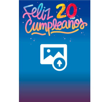 Poster personalizado feliz cumpleaños - TenVinilo