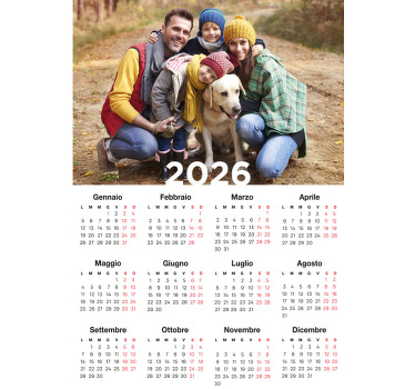 Poster da parete personalizzati calendario 2026 - TenStickers