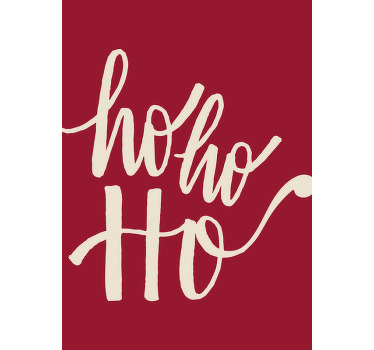 Ho ho ho christmas poster - TenStickers