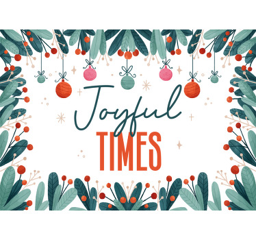 Veseli časi Božični plakat - TenStickers