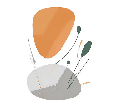 Poster abstrait désordre artistique - TenStickers