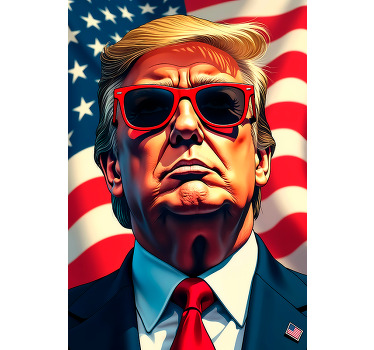 Trump's portrait poster - TenStickers