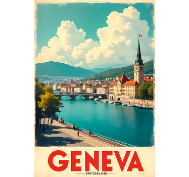 Poster Genève - TenStickers