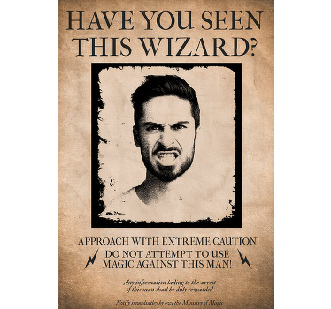 Personalisierte Poster hast du diesen zauberer gesehen - TenStickers