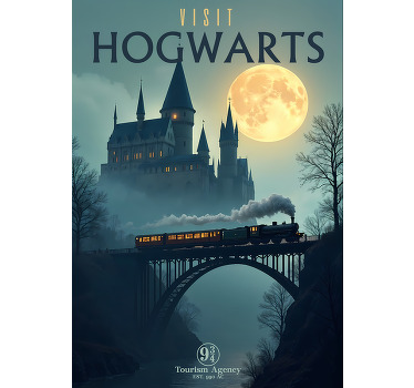 Visit Hogwarts poster for teenager - TenStickers