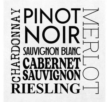Αφίσα κουζίνας Τύποι κρασιών - TenStickers