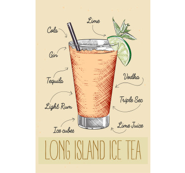 Αφίσα κουζίνας long island ice tea - TenStickers