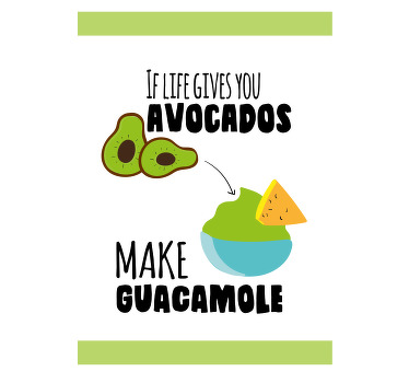 Αφίσα κουζίνας με αστείο λογοπαίγνιο αβοκάντο - TenStickers